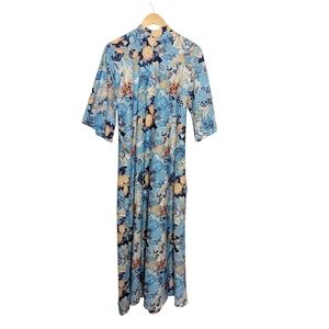 Floral Blue Maxi Dress